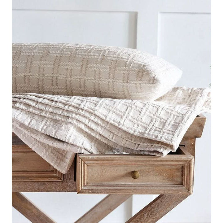 Bedding: Shams Moonlight Basketweave Decorative Pillow