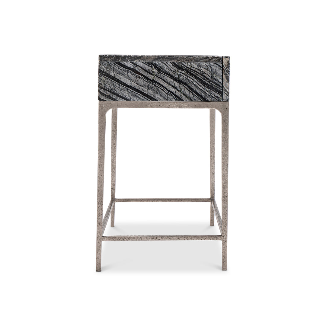 Linea Black Marble Nightstand