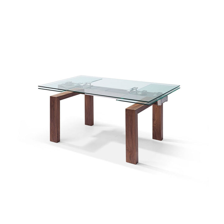 Davy Extendable Dining Table-Whiteline Modern Living-WHITELINE-DT1256-WLT-Dining Tables-3-France and Son