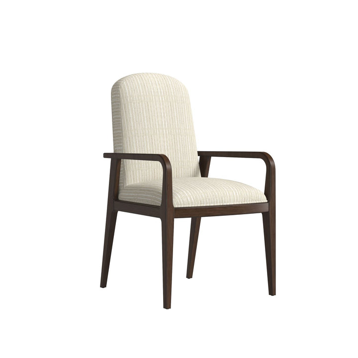 Verge Upholstered Arm Chair — Handcrafted Walnut