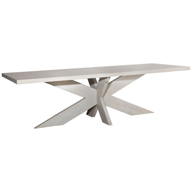 Nantes Dining Table-Dovetail-DOVE-DOV15087-Dining TablesWhitewash-2-France and Son
