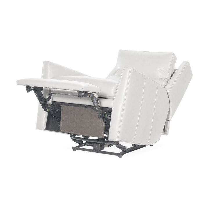 Cloud Zero Gravity Sky Recliner w/ Power Headrest in Bleached White Leather