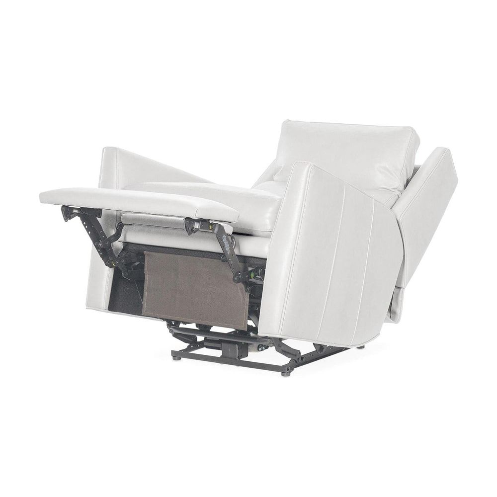 Rental Cloud Zero Gravity Sky Recliner w/ Power Headrest in Bleached White Leather - Rental Price/Week