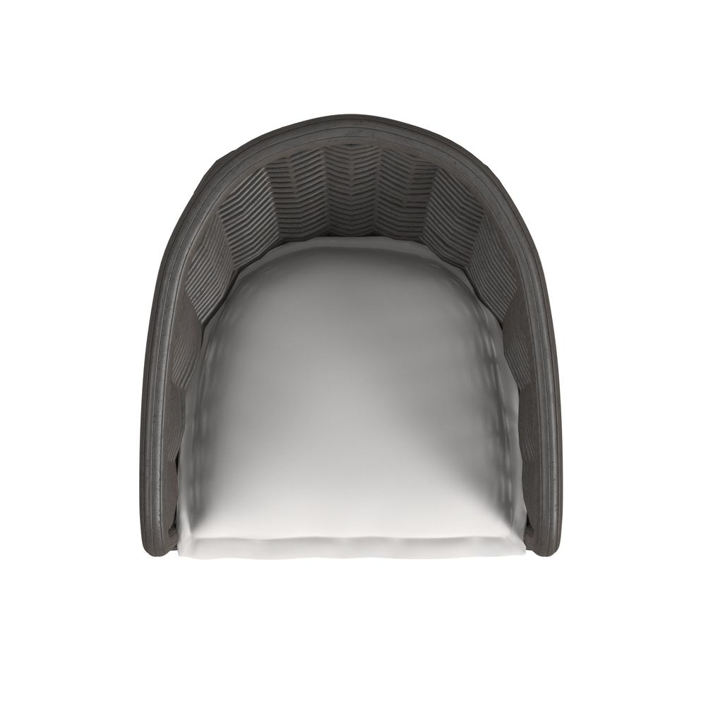 Cabo Dining Chair in Soothe Pearl w/ Flange Welt