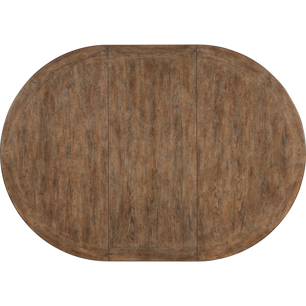 Americana Round Pedestal Dining Table with 1-22in Leaf - Whites/Creams/Beiges