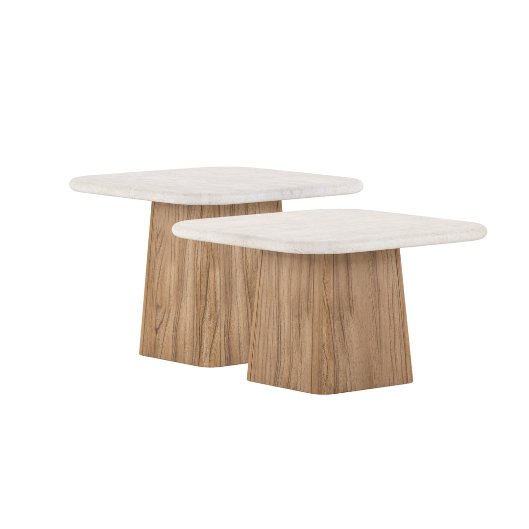 Portico Bunching Tables - Brown, White