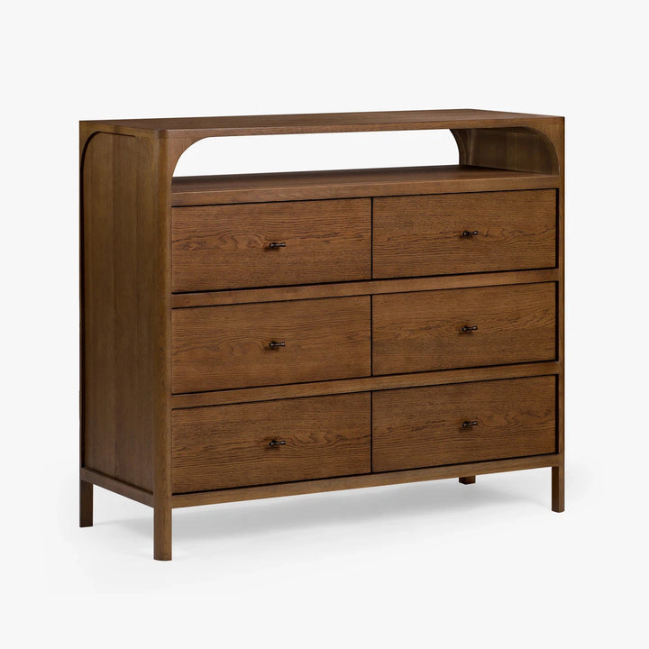 Cali 6-Drawer - Walnut finish