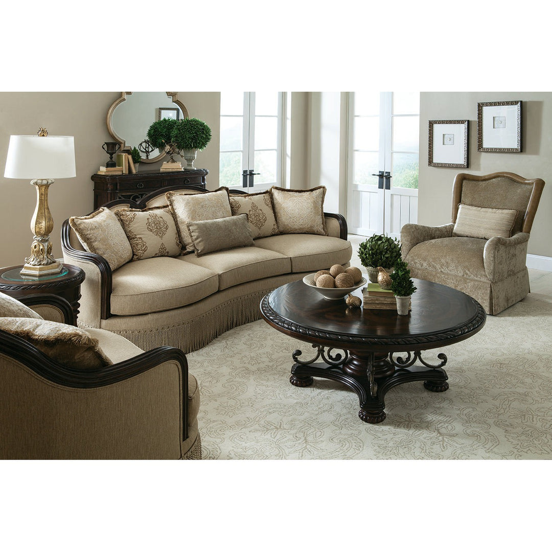 Giovanna Golden Quartz Sofa - Brown, Beige