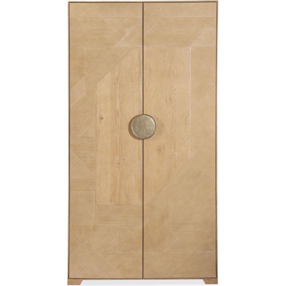 Armoires & Wardrobes Retreat Split Rattan Wardrobe - Light Wood