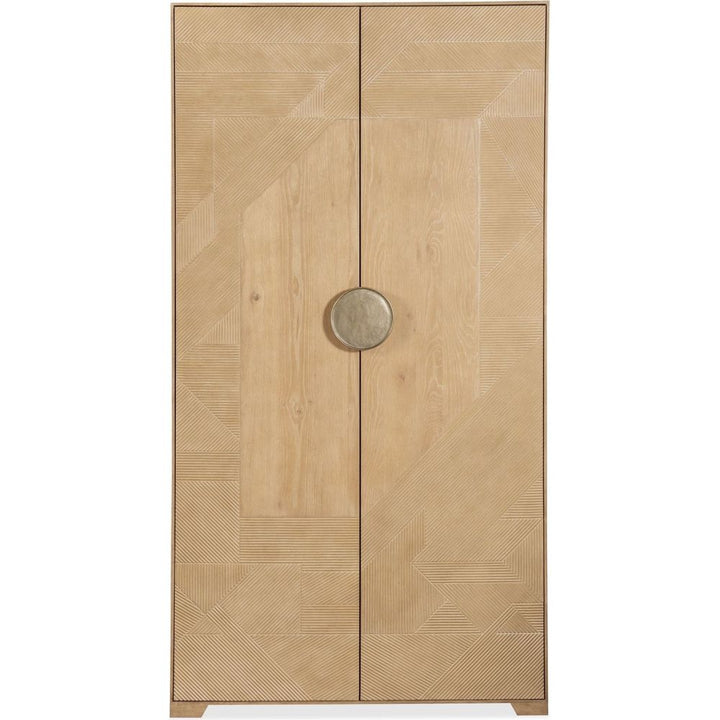 Armoires & Wardrobes Retreat Split Rattan Wardrobe - Light Wood