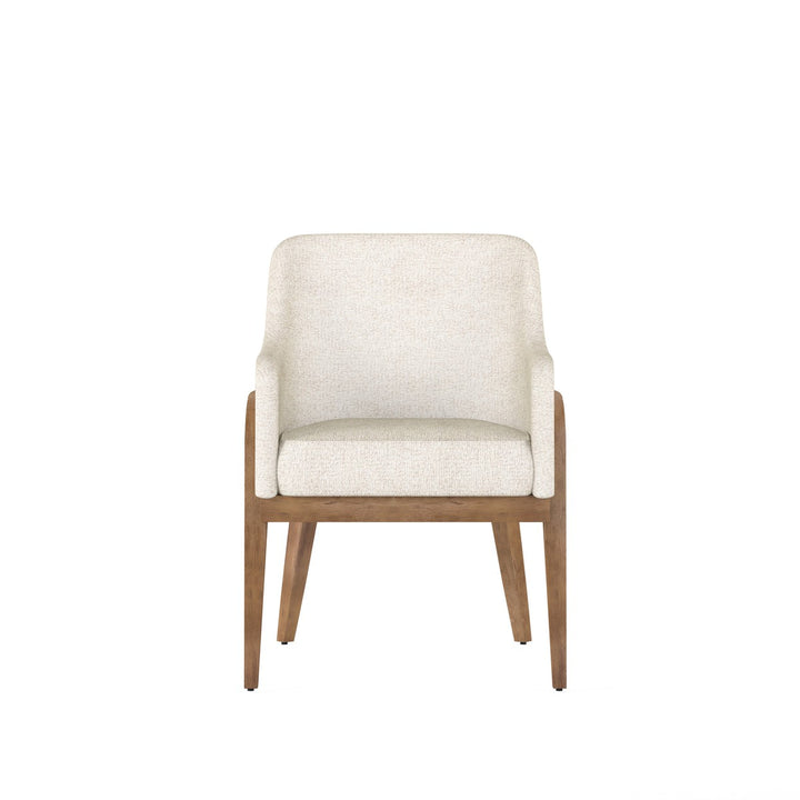 Portico Upholstered Arm Chair - Brown, White