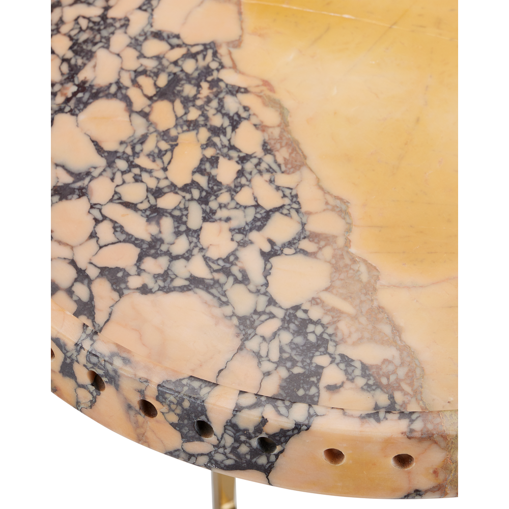 Side Tables Freya Purple Breccia Accent Table