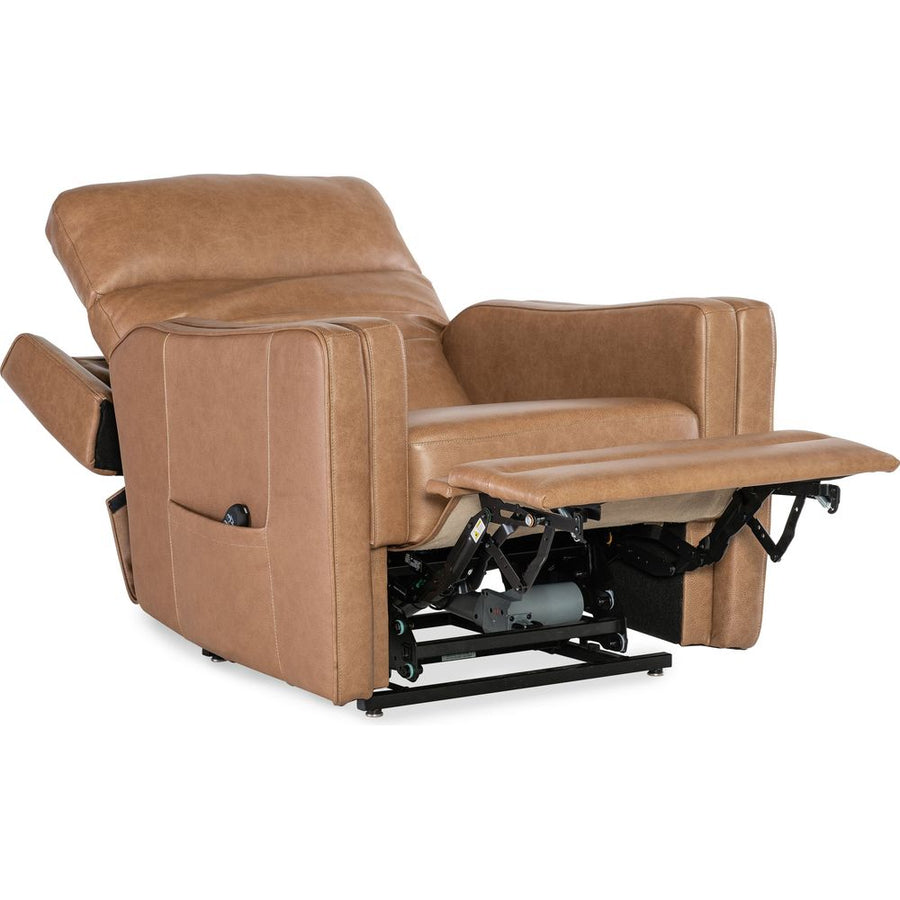 Lounge Chairs: Recliners Thyme Power Recliner with Power Headrest, Lumbar & Lift - Brown