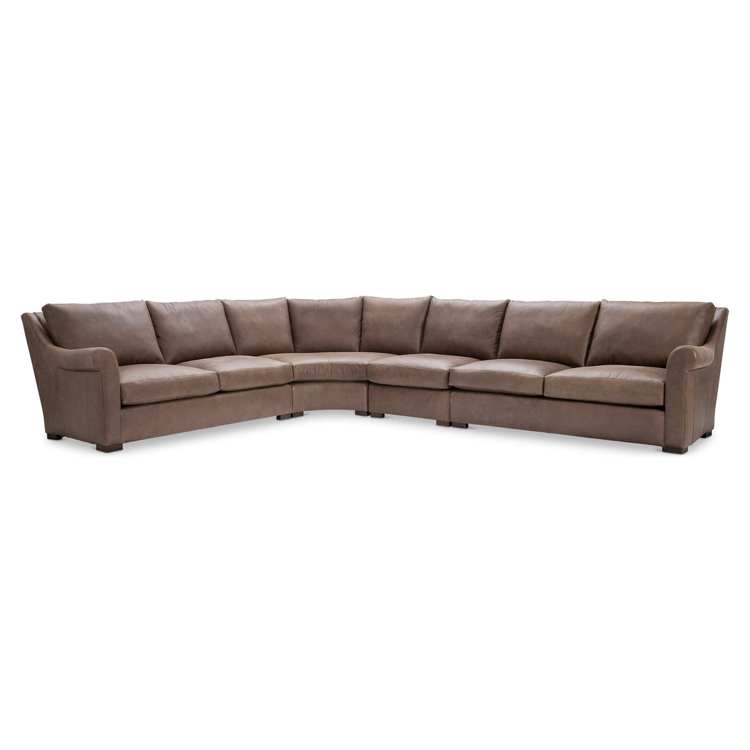 Keirnan 4-Piece Leather Sectional