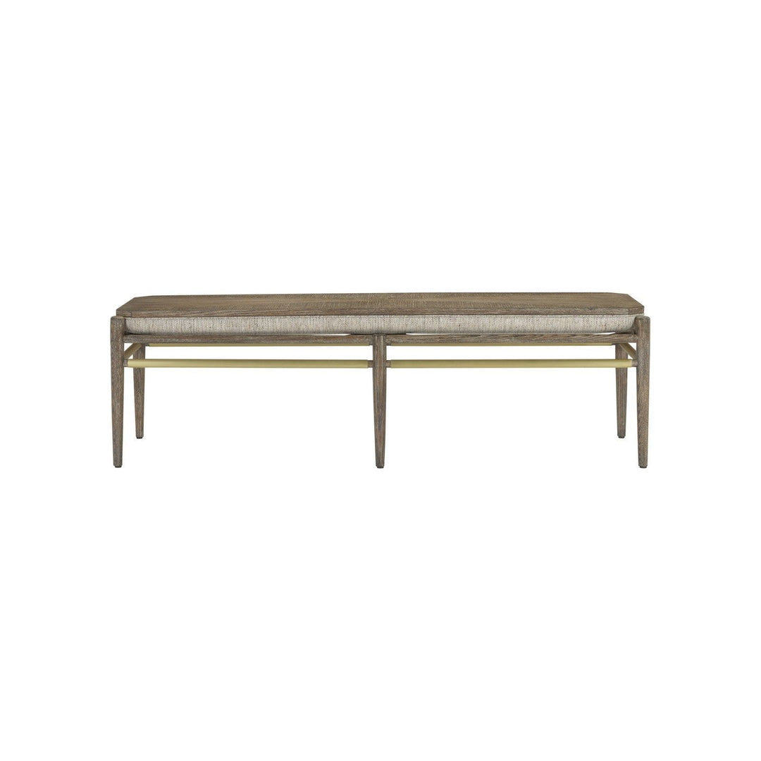 Visby Light Pepper Bench, Calcutta Linen