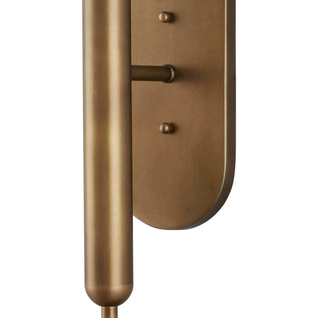 Barbican Double-Light Brass Wall Sconce