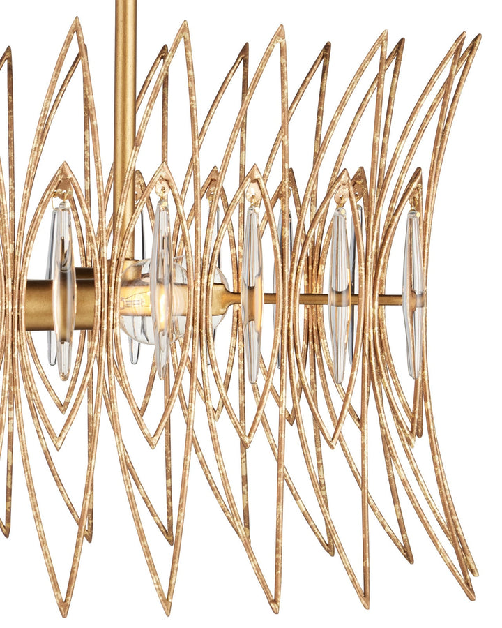 Chandeliers Marquise Oval Gold Chandelier