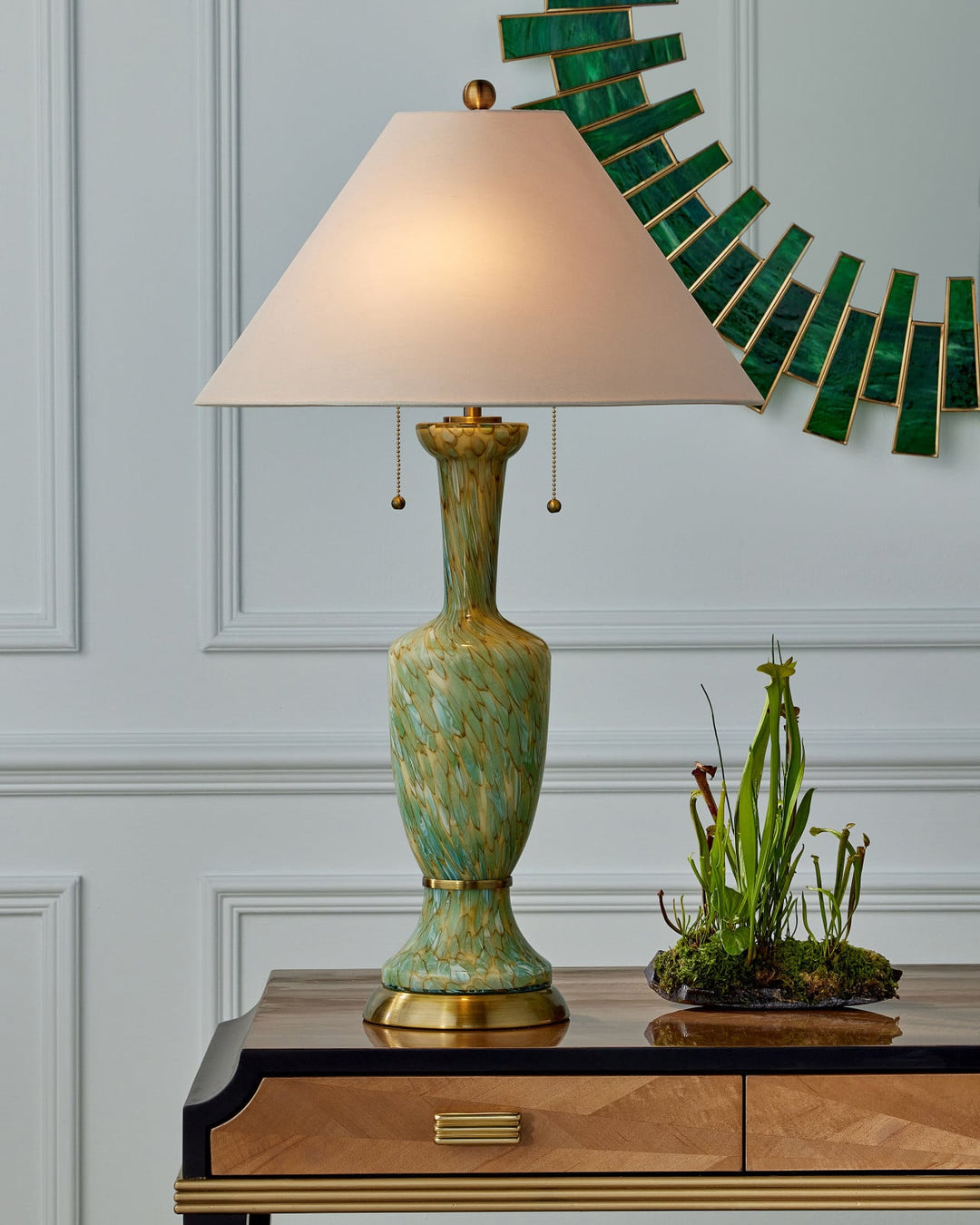 Wall Mirrors Glasdele Emerald Round Mirror