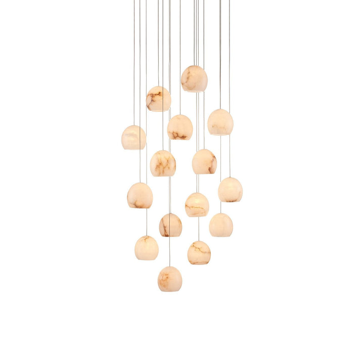 Lazio 15-Light Round Multi-Drop Pendant