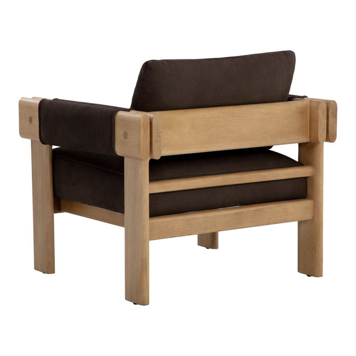 Carmichael Lounge Chair - Nubuck Cocoa Leather