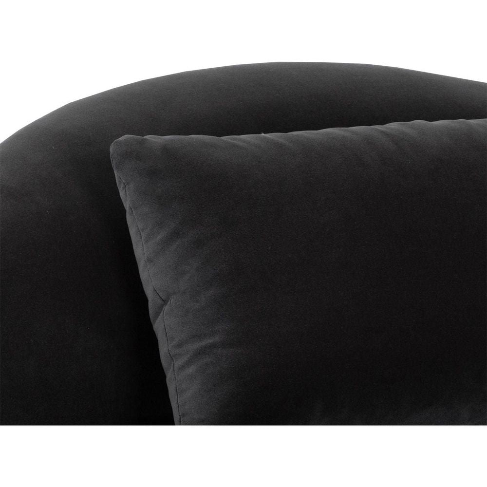 Soraya Swivel Armless Chair - Shadow Grey