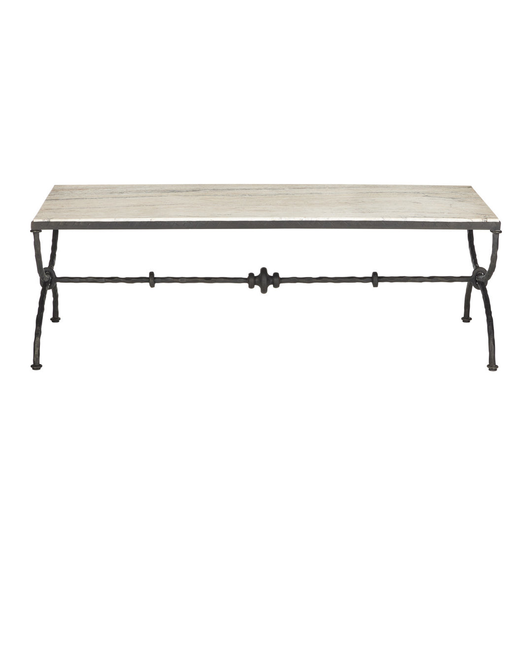 Agora White Travertine Cocktail Table