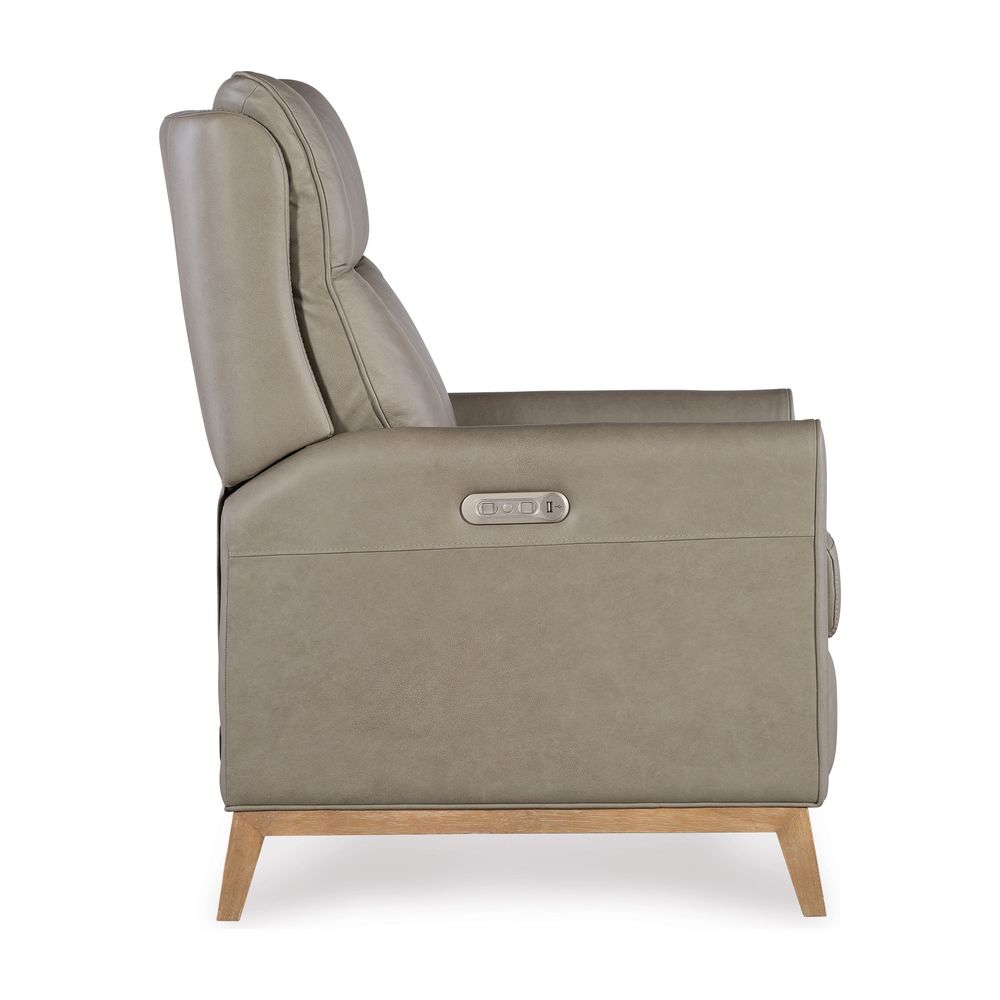 Hector Power Recliner with Power Headrest - Green