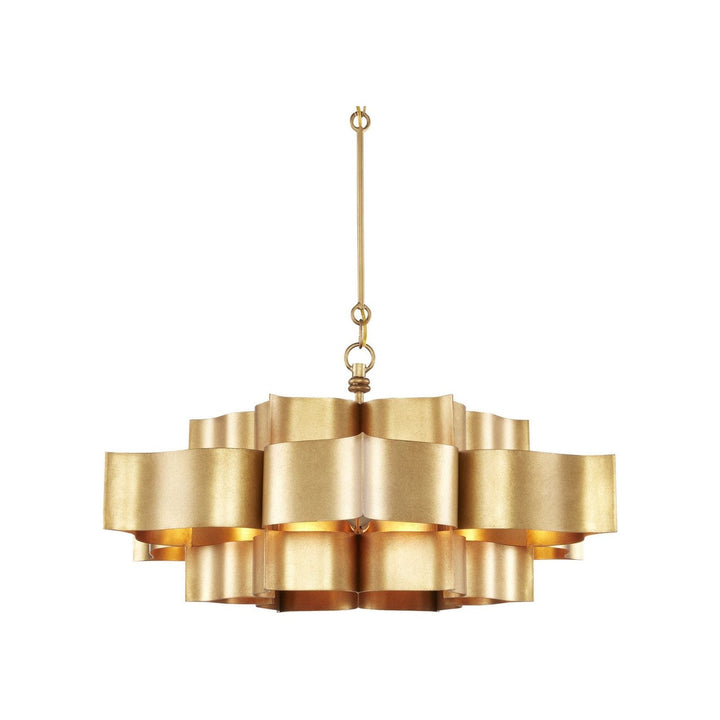 Grand Lotus Large Gold Chandelier