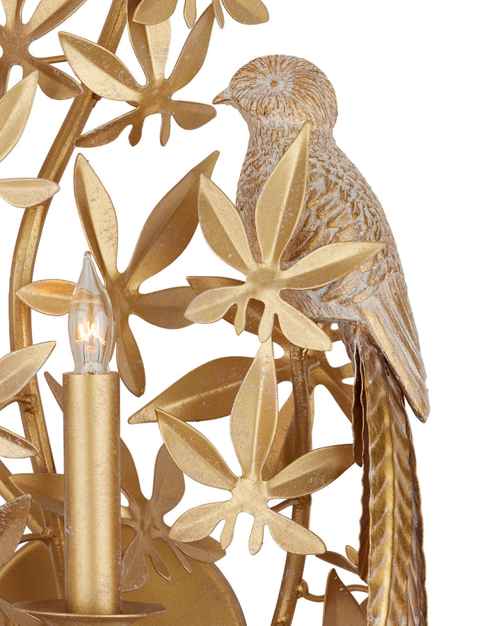 Aviary Gold Wall Sconce