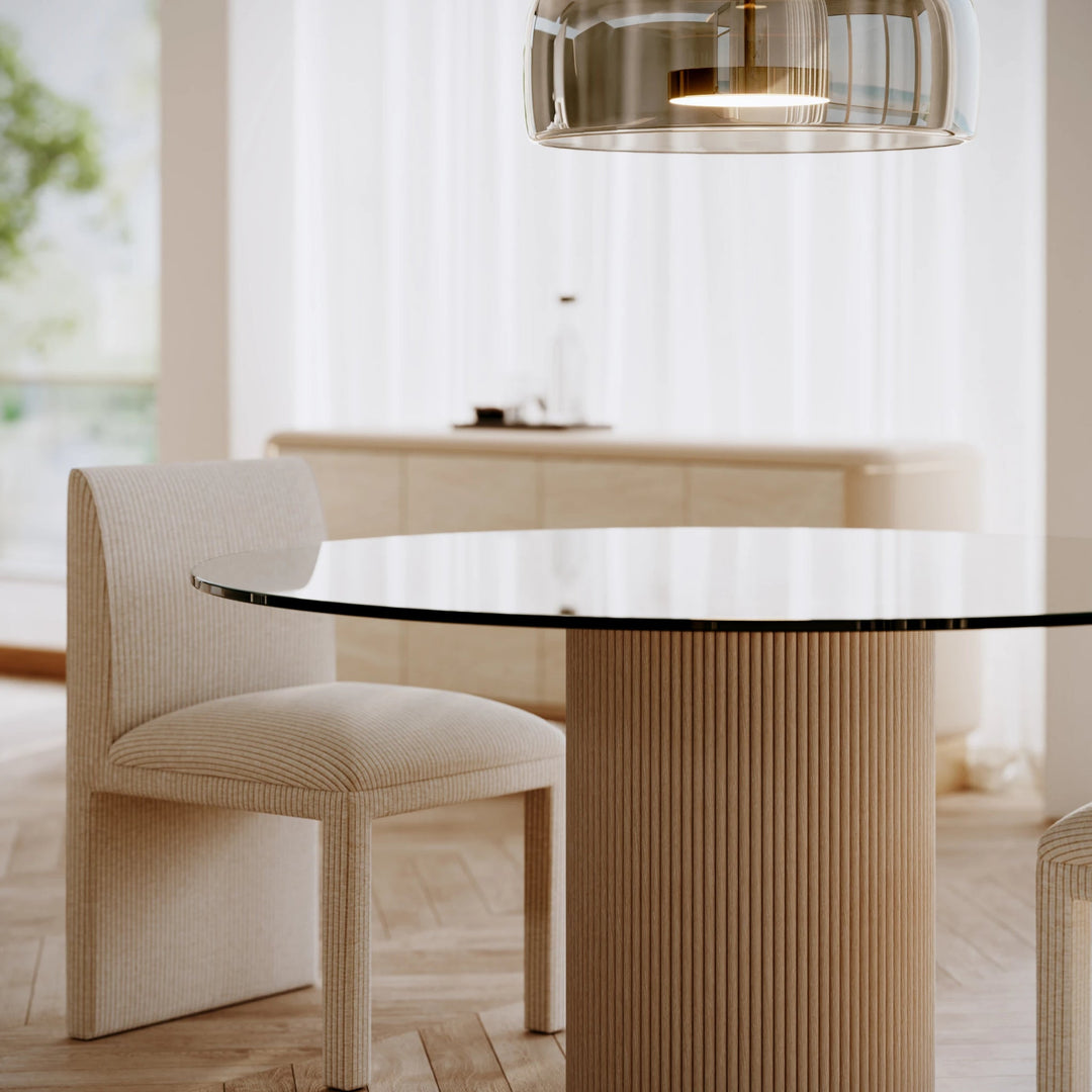 Rhythm Round Glass Top Dining Tbl - image 5
