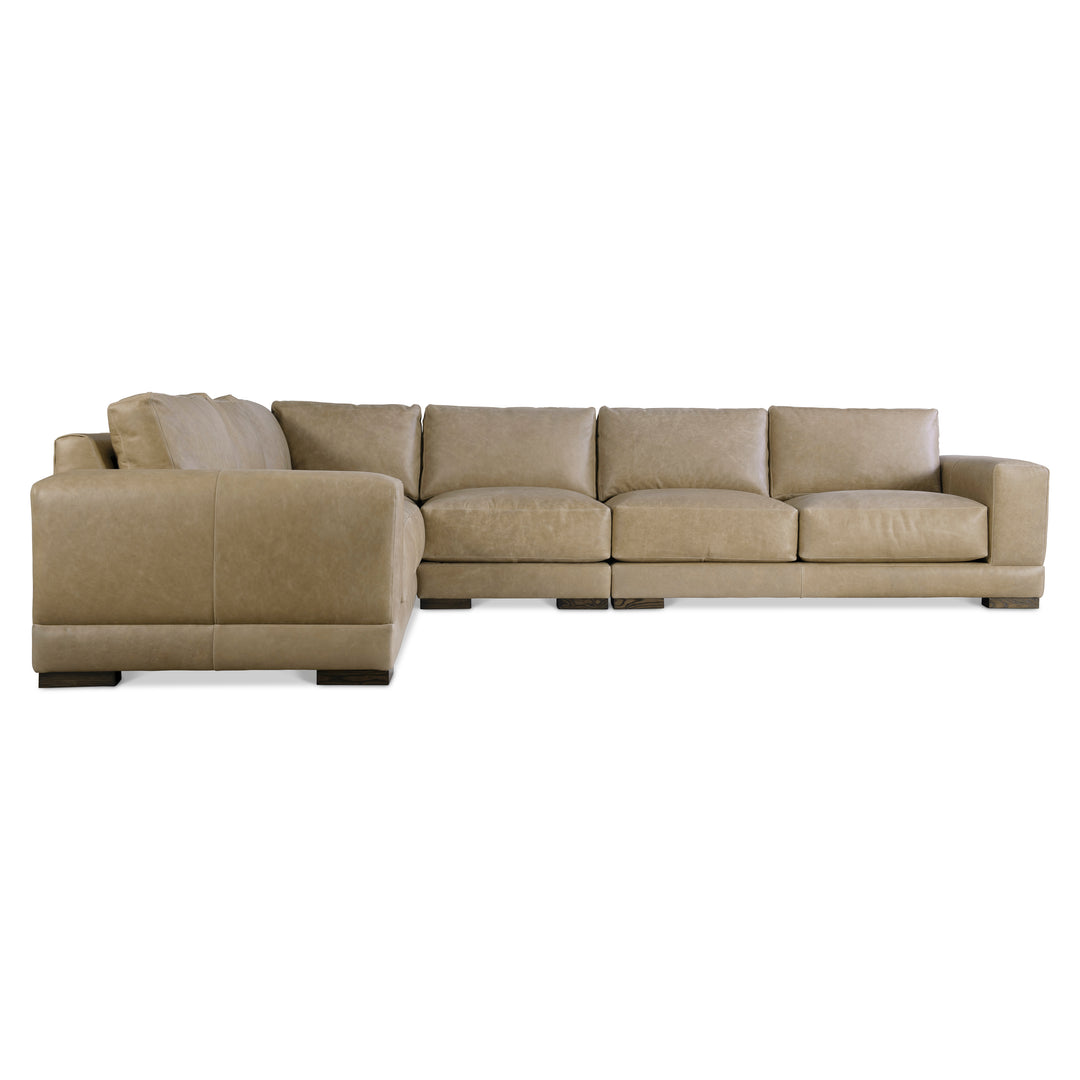 Lars Leather 4-Piece Sectional