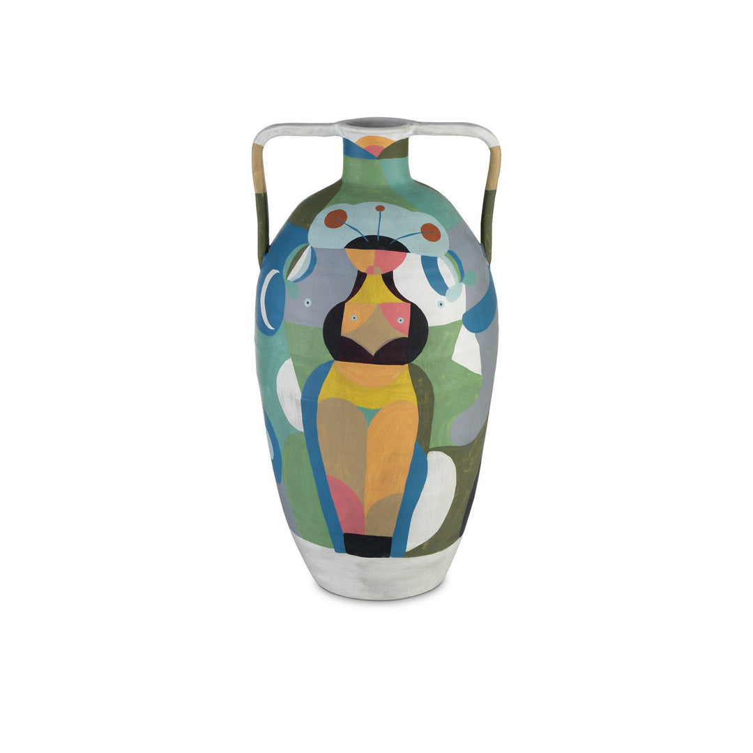 Amphora Large Multi-Colored Vase