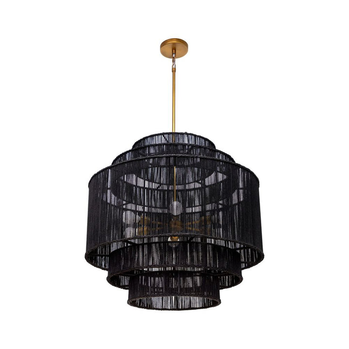 Chandeliers Alyssa Chandelier - Black Jute