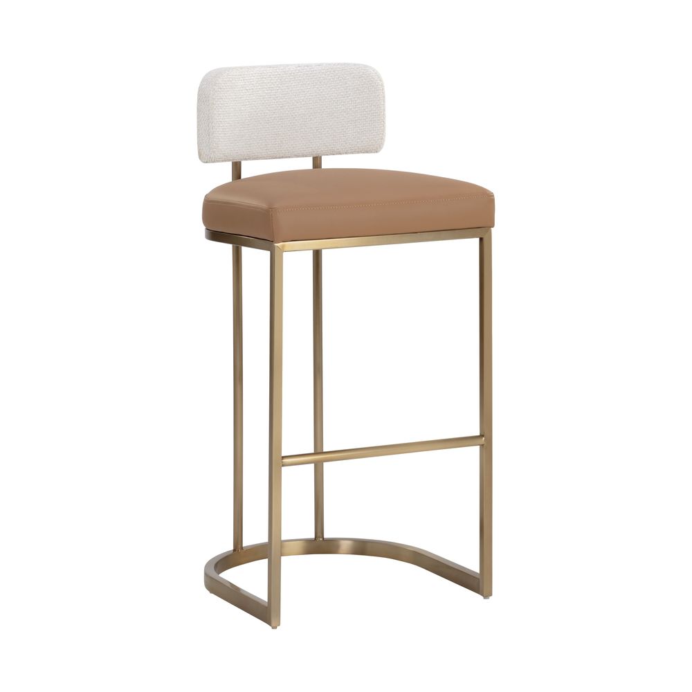 Bar & Counter Stools Larissa Barstool - Napa Cognac / Rhea Light Barley