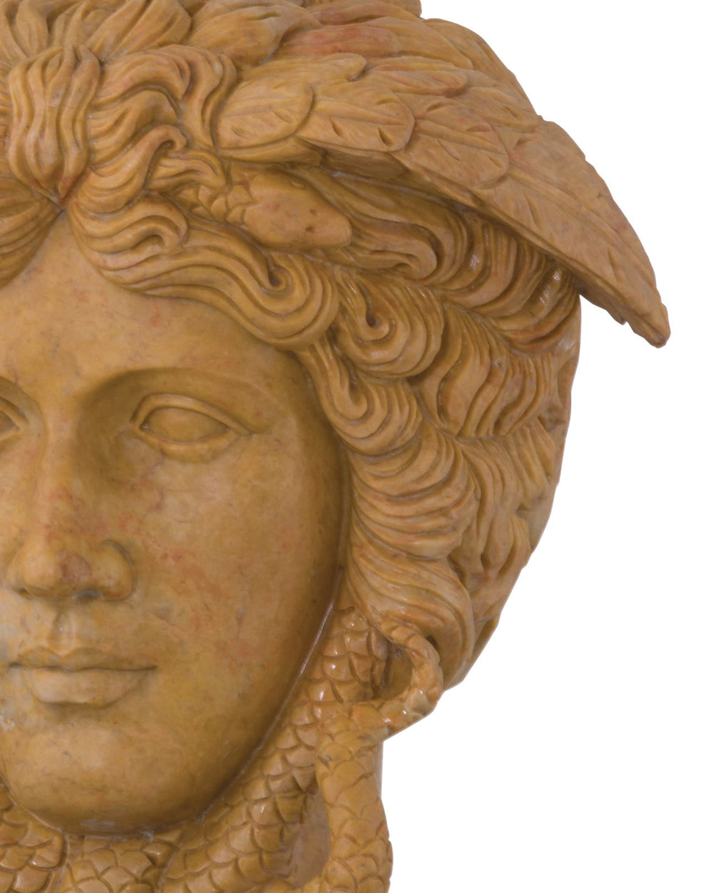 Decorative Objects Hypnos Head on Metal Plinth