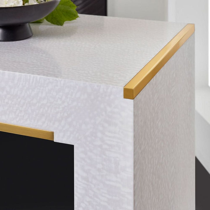 Console Tables Small Mirage Console-White Lacewood