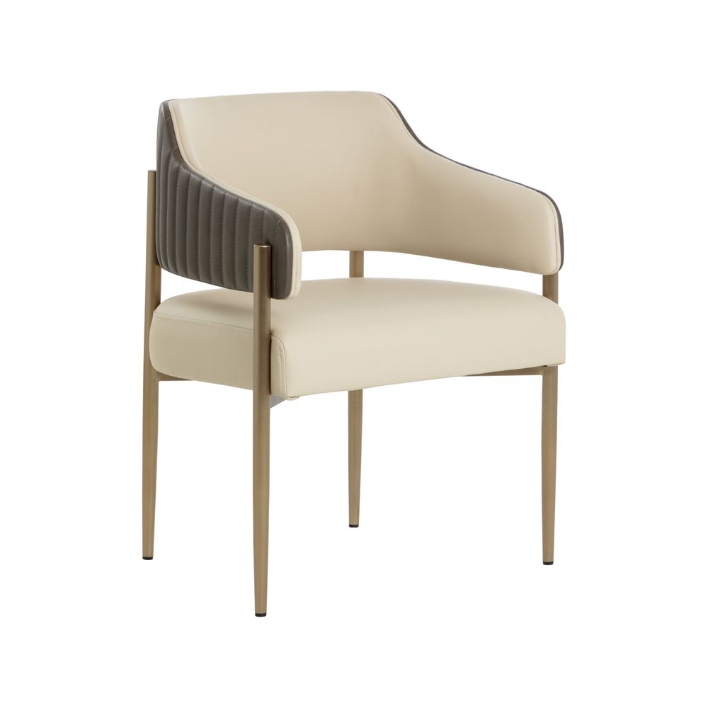 Dining Chairs Tova Dining Armchair - Dillon Cream / Bravo Ash
