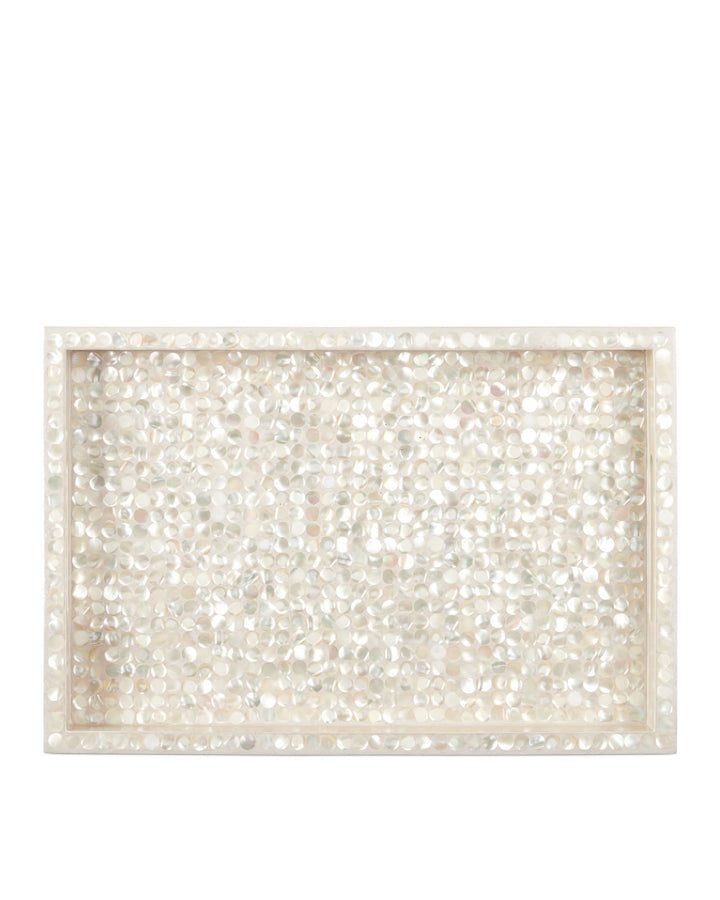 Serveware: Trays Gerri Dot Mother of Pearl Tray Set of 2