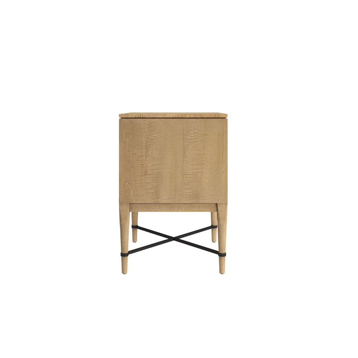 Loft Reeded Nightstand — Natural Maple