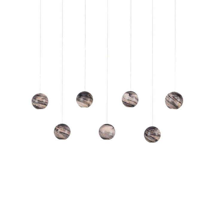 Palatino 7-Light Linear Multi-Drop Pendant