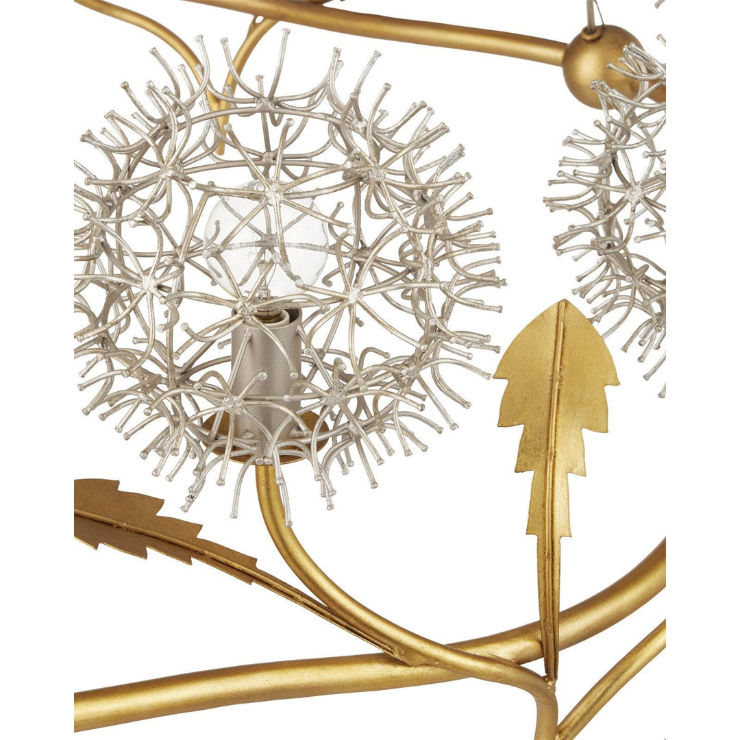 Dandelion Silver & Gold Chandelier