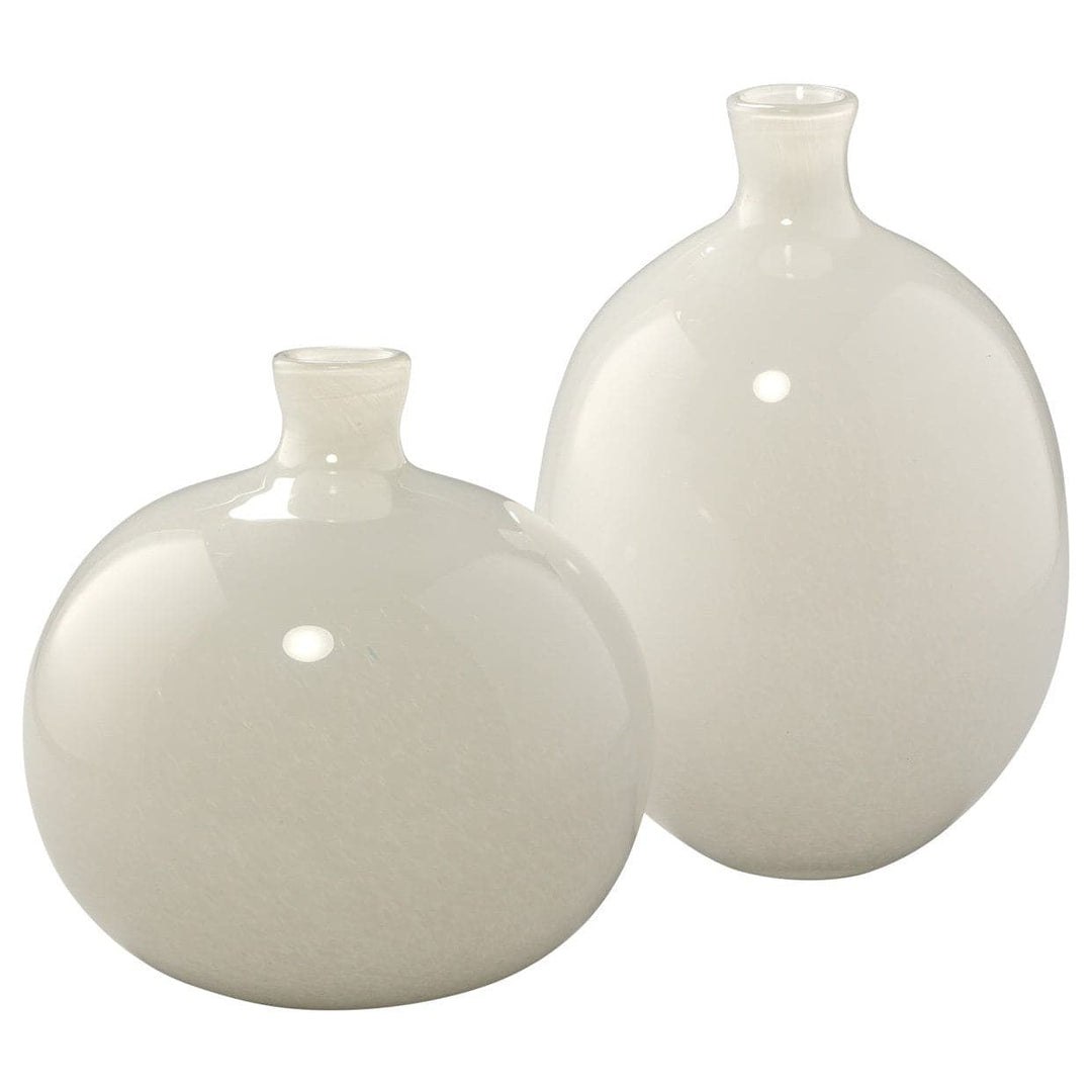 Minx Decorative Vases (Set of 2)-Jamie Young-JAMIEYO-7MINX-VAWH-VasesWhite-5-France and Son