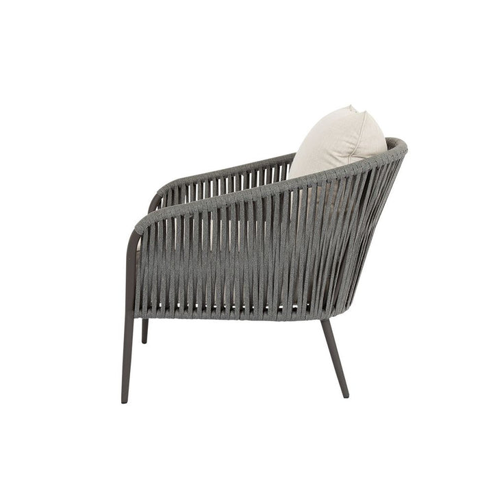 Outdoor Lounge Chairs Florence Club Chair in Echo Ash, No Welt