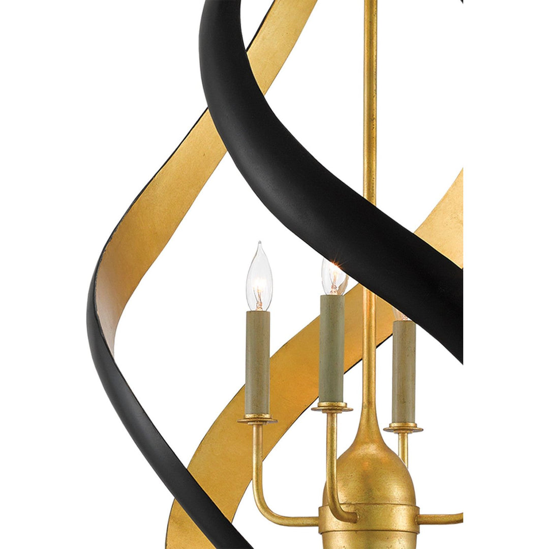 Trephine Black & Gold Chandelier