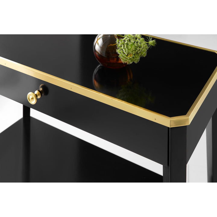 Niles Bedside Table-Ebony