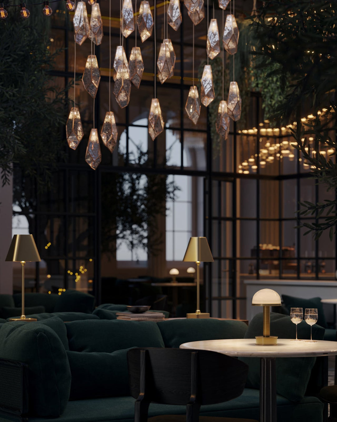 Table Lamps Gadabout Brass Cordless Table Lamp