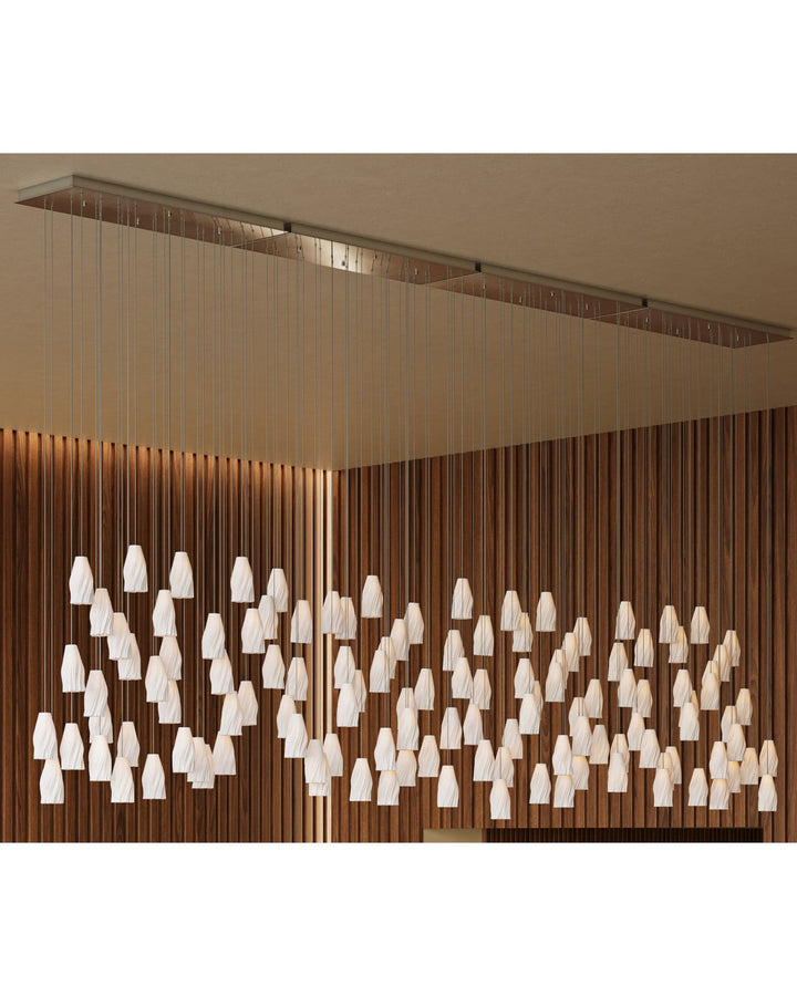 Pendants:Multi Posh 30-Light Linear Multi-Drop Pendant