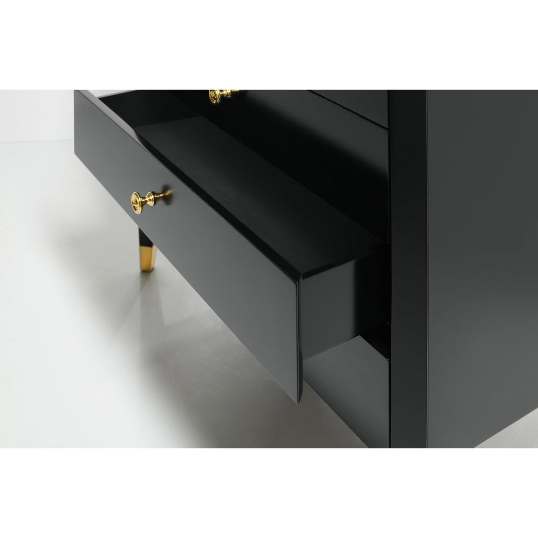 Niles Bedside Chest-Black