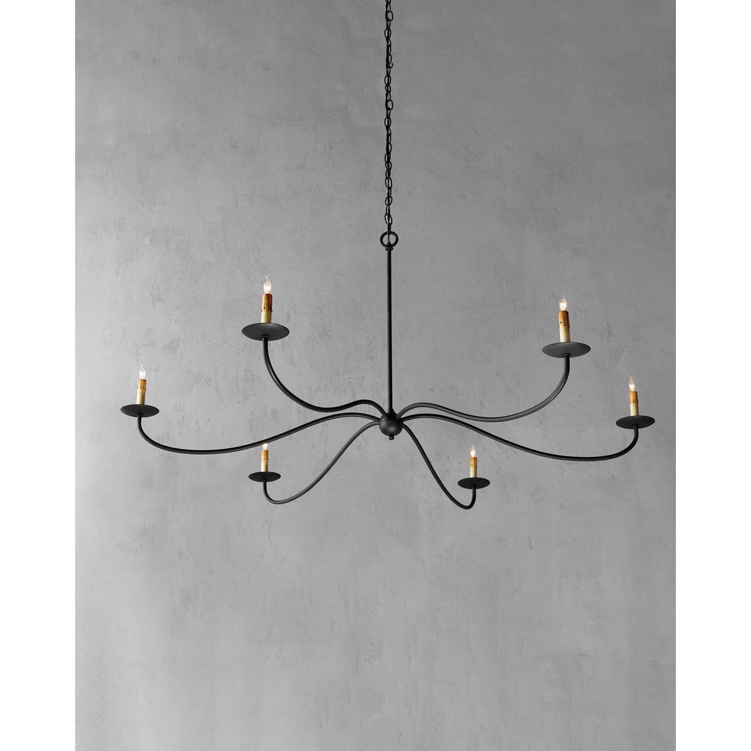 Saxon Large Black Chandelier