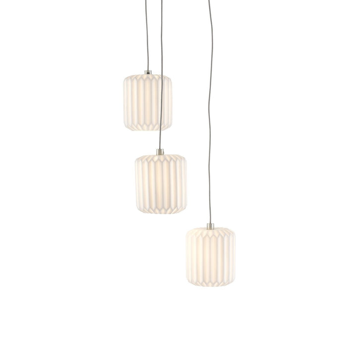 Dove 3-Light Round Multi-Drop Pendant